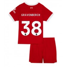 Liverpool Ryan Gravenberch #38 Hjemmedraktsett Barn 2023-24 Kortermet (+ korte bukser)